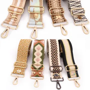 Fashion Crossbody Purse Straps New Arrival Stud 5cm Wide Nylon Bag Strap guitar strap crossbody bag