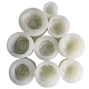 DIY3D花硅胶玫瑰牡丹蛋糕，糖翻转，香薰蜡烛手工皂硅胶爆米花蜡烛模具 - Product Image 6