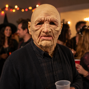 <span class=keywords><strong>Masque</strong></span> en latex réaliste <span class=keywords><strong>pour</strong></span> homme âgé, tête entière, visage ridé et chauve, <span class=keywords><strong>masque</strong></span> de cosplay <span class=keywords><strong>pour</strong></span> fête d'Halloween, accessoires de jeu de rôle - Product Image 3