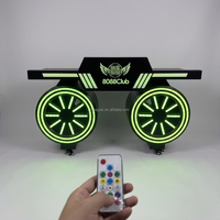 Mueble de Barra LED RGB con Cambio de Color, Estilo Tecnológico, Luminoso, para DJ, Moderno, Acrílico, Resistente al Agua, Ecológico y Duradero