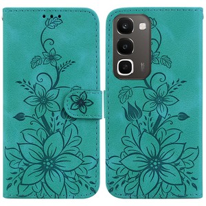 Funda de Teléfono de Lujo con Patrón de Flores en Relieve, Funda Tipo Cartera de Cuero PU con Cordón para OPPO <span class=keywords><strong>Realme</strong></span> C100 4G C100i - Product Image 2