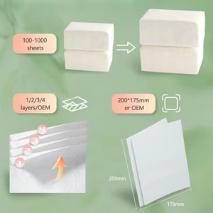 Mouchoirs en papier 2-5 plis, ultra doux, compacts et épais, doux pour le <span class=keywords><strong>visage</strong></span> et les mains, sans peluches, usage quotidien, paquet économique - Product Image 2