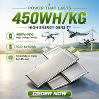 Batterie LiPo à semi-conducteurs Leadyo SSB 3.7V 16Ah 450Wh/kg, 16000mAh, haute densité énergétique, pour drones UAV, débit de décharge 10C, plus de 200 cycles