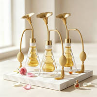 New Creative Design 3-layers Gourd-shaped Brass Fragrance Test Bottle Essential Oil Coffee Test SPA Perfume Bar for Beauty