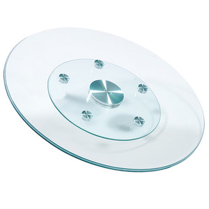 6 mm verre trempé pivotant Lazy Susan plateau tournant verre pour table - Product Image 4