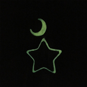 Collier pendentif étoile lumineuse de dessin animé créatif avec zircon cubique glacé brillant, pendentif lune fluorescent <span class=keywords><strong>BaiI</strong></span> Hiphop, chaîne de pendentif - Product Image 4