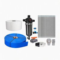 Kit complet d'irrigation goutte à goutte avec filtre pour tuyau d'irrigation, régulateur de pression, émetteurs et outil de perforation pour système d'arrosage des cultures agricoles