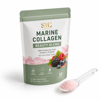 SYC BIO Collagène Marin Acide Hyaluronique Vitamine C Biotine Pure 300g Poudre pour Adolescents et Adultes Vente en Gros Marque Privée OEM