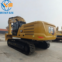 Excavatrice Caterpillar 345GC d'occasion de qualité vérifiée, cabine de sécurité ROPS pour divers sites de construction en plein air