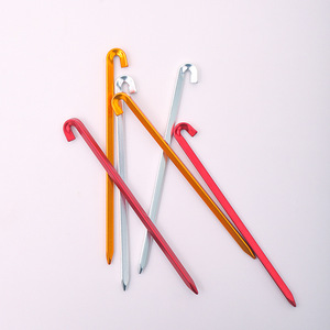 IRONDONKEY 18CM Exterior Ultra Ligero y Ultra <span class=keywords><strong>Duro</strong></span> Aluminio Piso Clavos Tienda Clavos <span class=keywords><strong>Camping</strong></span> Accesorios - Product Image 6