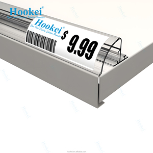 Dải Dữ Liệu Bullnose Giá Giữ Nhãn Bán Trong Suốt Dải Dữ Liệu Giá Pvc Cho Siêu Thị Cửa Hàng Bán Lẻ - Product Image 1