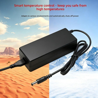 Chargeur de Vélo Électrique et Trottinette 54,6V 2A pour Batterie Li-ion 48V 13S – Charge Rapide et Sûre 5,5mm * 2,5mm/2,1mm