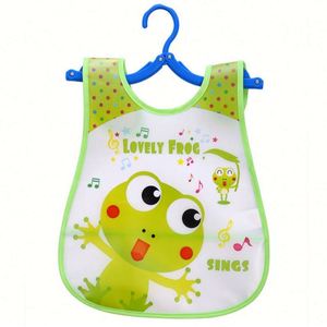 Adjustable Baby EVA Bibs <b>Kids</b> Plastic Waterproof Feeding Bibs Cheap Baby Cartoon Baby <b>Apron</b> - Product Image 4
