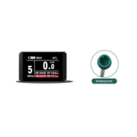 Écran LCD pour vélo électrique LCD8H, panneau de commande pour scooter électrique, compteur de vitesse et odomètre pour vélo 24V 36V 48V avec prise étanche