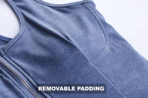 Abito sportivo con comodo colore Denim con chiusura a cerniera con fodera inferiore invisibile in tinta unita gonna sportiva Tenney - Product Image 4