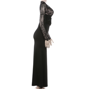 <span class=keywords><strong>Abito</strong></span> Estivo Aderente in Pizzo <span class=keywords><strong>Nero</strong></span> Sexy per Ragazze, Vestito Casual Elegante da Donna, Nuovi Arrivi 2026 - Product Image 5