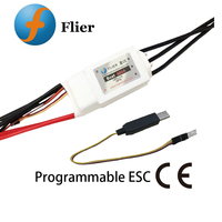 Contrôleur de vitesse de moteur brushless étanche Flier Marine RC 12S 400A ESC pour bateau E-Foil avec boîte de programmation