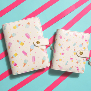 Tùy Chỉnh PU Da Đầy Đủ In Ấn Kế Hoạch Chất Kết Dính Cho Cô Gái A5 A6 Vòng Chất Kết Dính Bìa Cứng Organizer Sổ Ghi Chép Kế Hoạch - Product Image 2