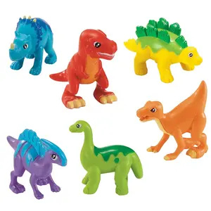 Wholesale Plastic Toys Mini Educational Animal PVC Apatosaurus T-Rex Stegosaurus Dinosaur Model Toys For Kids