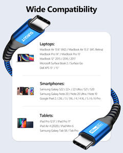 Cable USB C con certificación SUNGUY CE de 60W para carga rápida y transferencia de datos, cable USB para el mercado de la UE. - Product Image 6