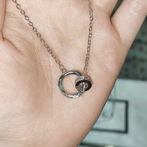 Collane con Ciondolo '<span class=keywords><strong>Fall</strong></span> <span class=keywords><strong>in</strong></span> <span class=keywords><strong>Love</strong></span>' per Coppie, Gioielli con Catena a Maglie per Uomo e Donna, Regalo per San Valentino - Product Image 5