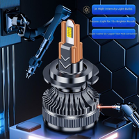 Phare de voiture LED de remplacement haute qualité 80W 9000LM à double faisceau 9004 H4 Plug-and-Play avec refroidissement par ventilateur