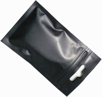 Sacs en Mylar pour imprimante numérique, pochettes scellées à trois côtés pour étuis de téléphone portable, étanches, noir mat avec trou de suspension