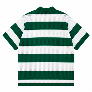 <span class=keywords><strong>Polo</strong></span> en tricot personnalisé OEM ODM pour <span class=keywords><strong>homme</strong></span> – Maillot de football d'été à manches courtes en maille crochetée - Product Image 2