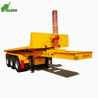 2 essieux 3 essieux 20 pieds 40 pieds benne basculante conteneur semi-remorque de camion à vendre