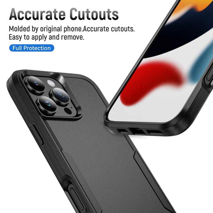 OMEVE Tough Armor Case for iPhone 16 Pro Max 15 Plus 14 Pro 13 12 11 ...