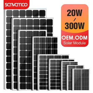 高品质中国小营地太阳能电池板制造商12V 150W 180W 100W 120W 200瓦太阳能电池板oem