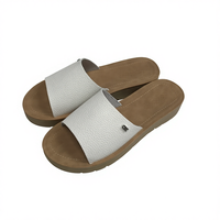 Sandales classiques pour femmes en PU à bout ouvert, légères, souples, antidérapantes et confortables pour l'été en extérieur