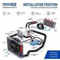 Mangueras de Goma para Admisión de Aire HUAPENG 17228-R40-A00 para Accord 8.ª Generación 2008-2012 2.4L K24 EPDM, Manguera Flexible, Venta al Por Mayor de Fábrica