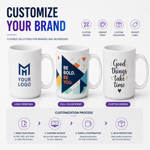 <span class=keywords><strong>Taza</strong></span> de Cerámica de 15oz para Sublimación, <span class=keywords><strong>Taza</strong></span> de Café Blanca con <span class=keywords><strong>Asa</strong></span> y Interior de <span class=keywords><strong>Color</strong></span> Personalizables, Venta al Por Mayor, Regalo Promocional, Proveedor OEM ODM - Product Image 5
