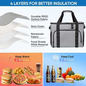 Portable Extra Large Soft Cooler Leakproof Insulated <b>Bag</b> for <b>Beach</b> Kayaking Travel and Camping - Product Image 5