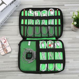 Digital Multifunctional Nylon Zipper Durable Casual Portable <b>Storage</b> Bag for Data Cable Phone Accessories Headphone Charger USB - Product Image 2