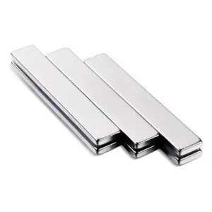 Strong N52 Thin Magnetic Bar Permanent Block Neodymium Magnets with Adhesive for Home Office Kitchen