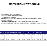 Prix usine universel 3 voies Angle Vice précision Machine étaux fraisage robuste banc étau Table de travail du bois