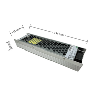 Alimentation à découpage ultra-mince 200W 12V 16.7A 26mm avec PFC actif, sans ventilateur, AC/DC, monophasée, charge de crête 150W, pour usage industriel