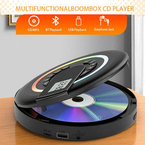 Portable BT CD <b>Player</b> Multi-functional Audio <b>Player</b> FM Radio <b>USB</b> TF Card MP3 <b>Player</b> LED Light Rechargeable Battery - Product Image 5