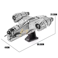 Bebricks 21023 jilet Crest yığını blok yıldız planı savaşları uçak uzay gemisi modeli kitleri Ucs Starship yapı modeli