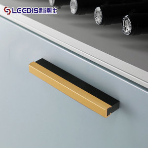 Lideshi Modern Minimalist <b>Wardrobe</b> Door Handle 1m Black Gold <b>Long</b> Cabinet Pull For Kitchen Furniture Hardware - Product Image 4