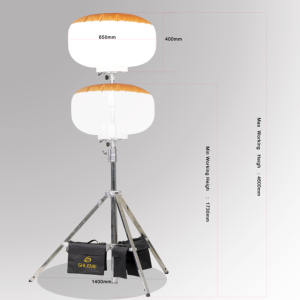 Vente chaude Led technologie 240W <span class=keywords><strong>airstar</strong></span> tout en un batterie électrique ballon gonflable lumière - Product Image 3