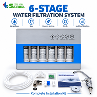 Système de filtration d'eau sous évier à 6 étapes, purificateur d'eau domestique avec cartouche filtrante PP CTO UDF EED UF T33