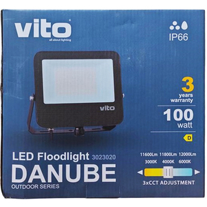 Projecteur LED Vito 100W 12000lm IP66 3 températures de couleur sélectionnables - Product Image 2