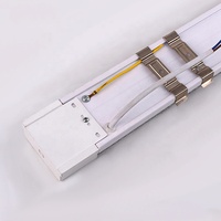 Lampe de purification LED avec diffuseur prismatique en tube de cristal, lumière linéaire LED 60w 80w 100w
