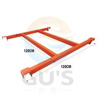 Rayonnage à palettes résistant à la corrosion personnalisé Barre de support orange