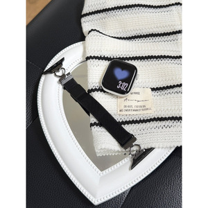 <span class=keywords><strong>Bracelet</strong></span> de montre élégant en maille milanaise avec fermoir cœur, en acier inoxydable, magnétique, compatible avec les montres connectées 38 40 41 42 44 45 49 mm - Product Image 5