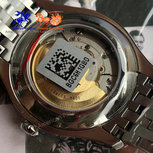 คุณภาพระดับ 5A เรียบง่ายและสง่างาม ใช้งานได้หลากหลายสำหรับนาฬิกาจักรกลของนักธุรกิจ นาฬิกากันน้ำดีไซน์ปฏิทินคู่ - Product Image 6