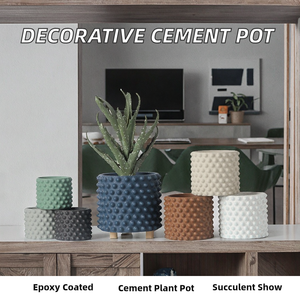 Macetas Decorativas Nuevas de Cemento Recubiertas de Epoxi, Macetas Creativas para Cactus y Suculentas para Uso en Interiores, Hogar y Hoteles - Product Image 2